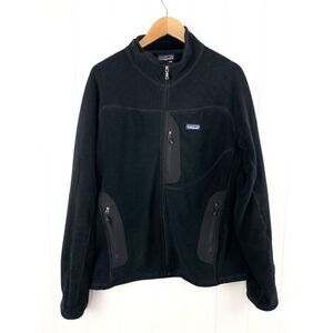 Patagonia Regulator R2 Jacket Polartec Fleece Zip Up Black Men’s L Vintage